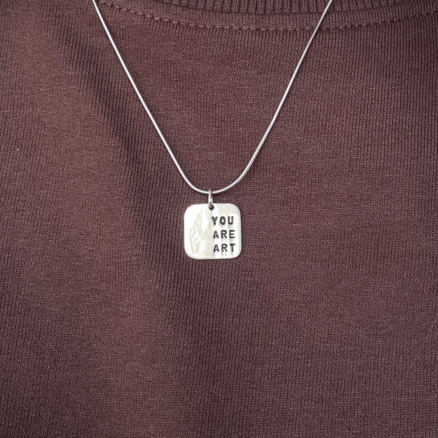 you are art necklace
